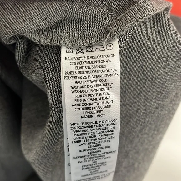 French Connection gray, black, and pink body con dress size 6 - Picture 11 of 11